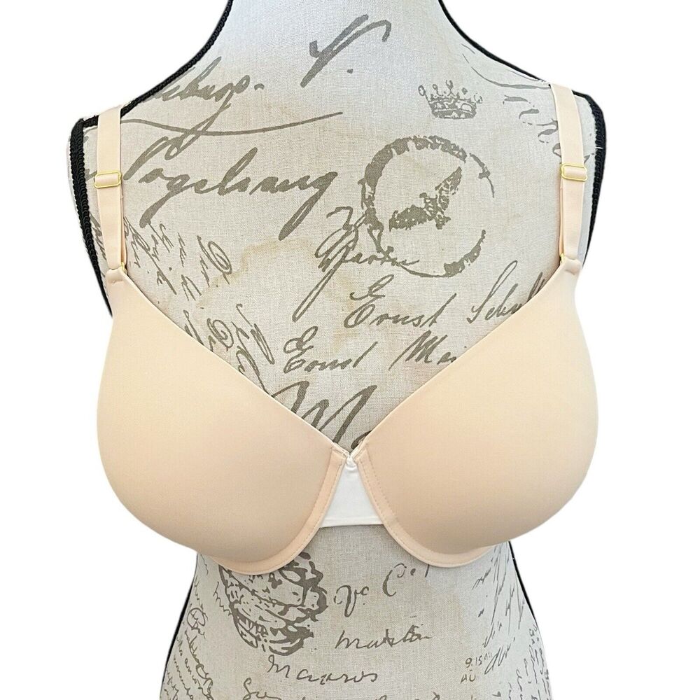 Lively Womens Bra Size 38DD Beige Toasted Almond Padded Wired Lace